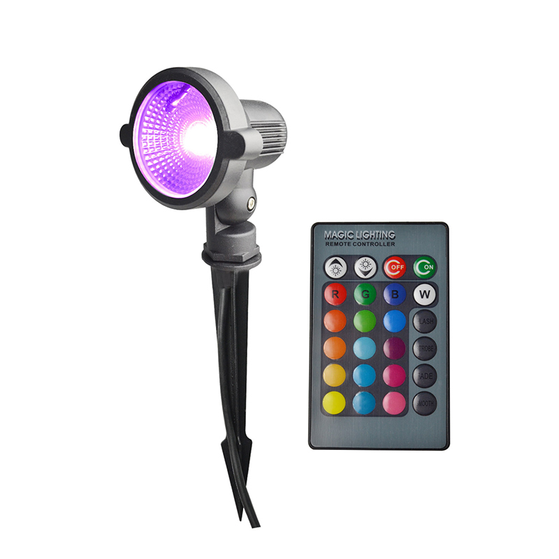 Lámpara led de jardín de 10W RGB