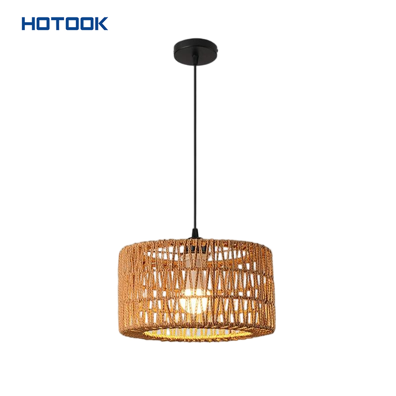 Modern Boho Rattan Chandelier