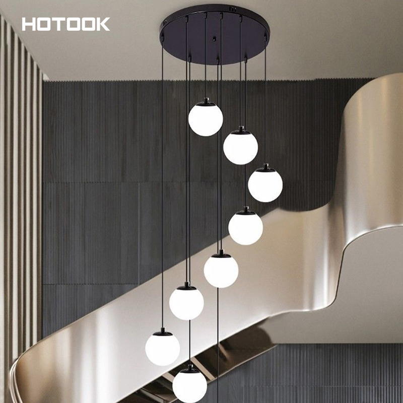 LED Staircase Chandelier Lighting