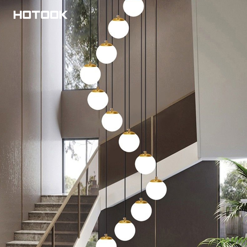 Modern Long Staircase Chandelier